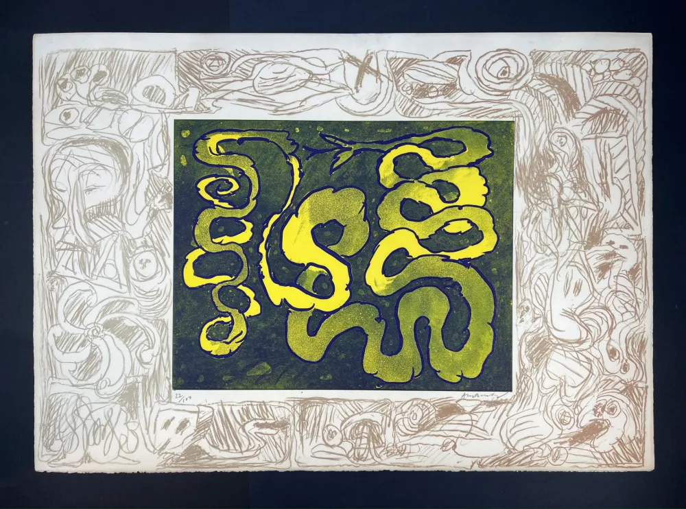 Engraving Alechinsky - Sans sonnette