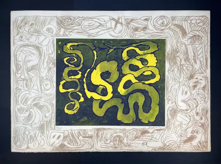 Engraving Alechinsky - Sans sonnette