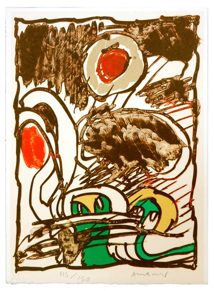 Lithograph Alechinsky - Sans titre