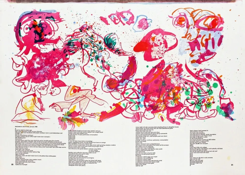 Lithograph Alechinsky - Sans Titre