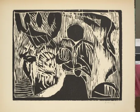 Woodcut Alechinsky - Sans titre
