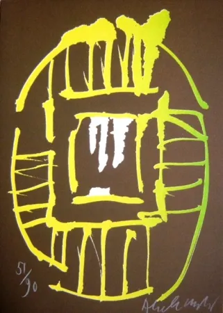 Lithograph Alechinsky - Sans titre