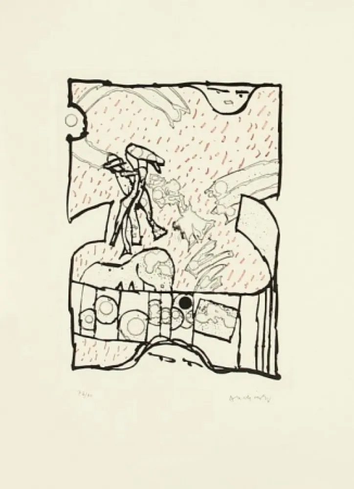 Etching And Aquatint Alechinsky - Sans Titre