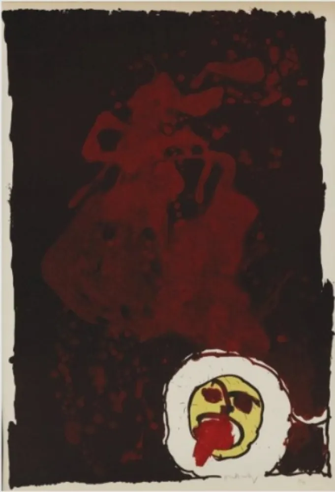 Lithograph Alechinsky - Sans Titre