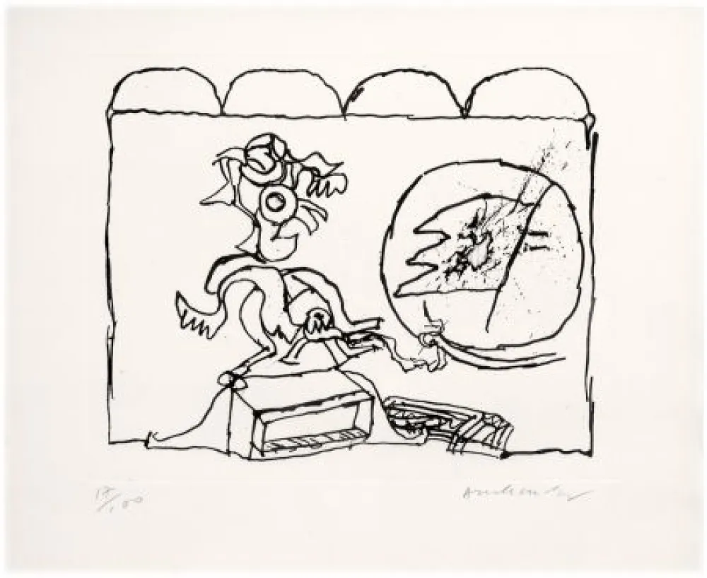 Engraving Alechinsky - Sans titre