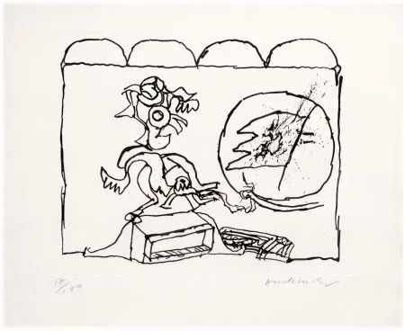 Engraving Alechinsky - Sans titre