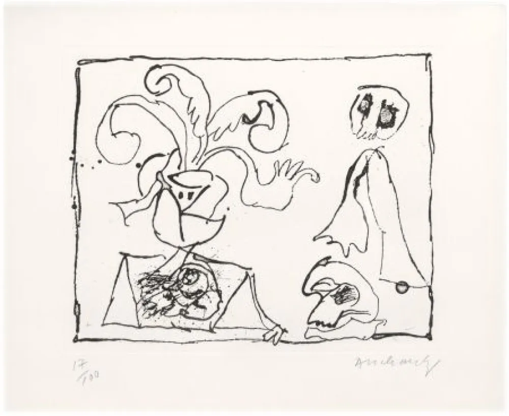 Engraving Alechinsky - Sans titre