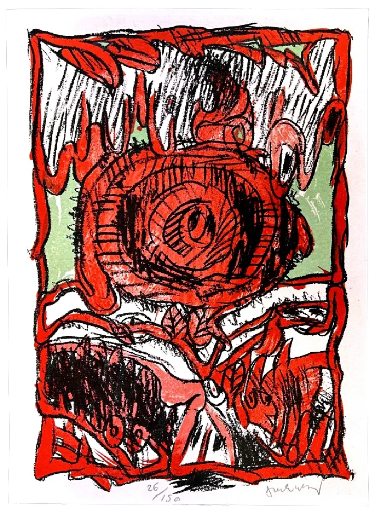 Lithograph Alechinsky - Schismes 1