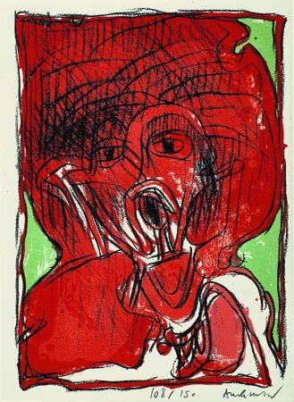 Lithograph Alechinsky - Schismes