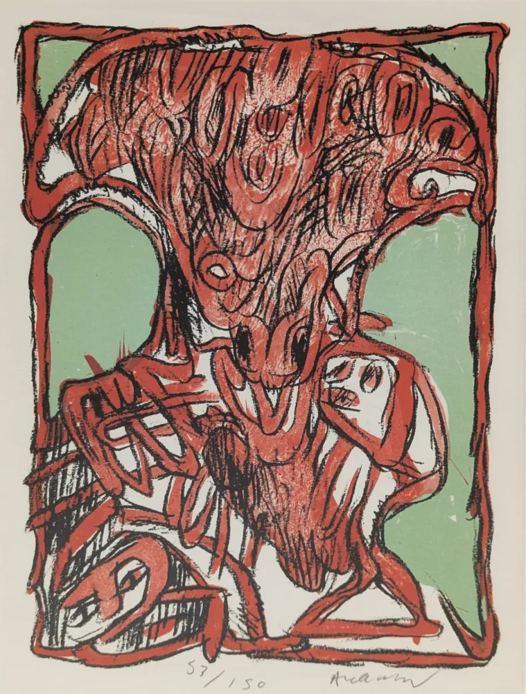 Lithograph Alechinsky - Schismes 