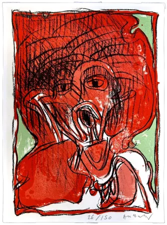 Lithograph Alechinsky - Schismes 4