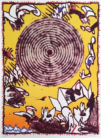 Lithograph Alechinsky - Seoul