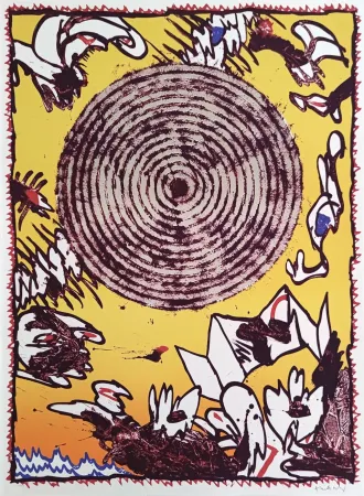 Lithograph Alechinsky - Seoul