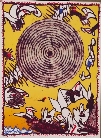 Lithograph Alechinsky - Séoul