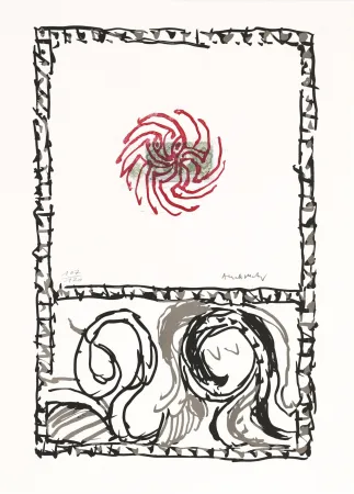 Engraving Alechinsky - Serpent 01