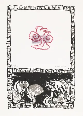 Engraving Alechinsky - Serpent 03