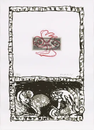 Engraving Alechinsky - Serpent 03