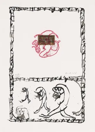 Engraving Alechinsky - Serpent 04