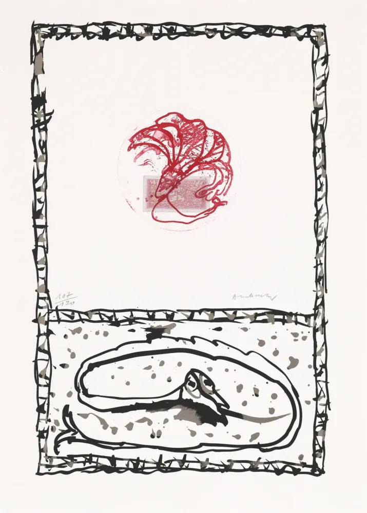 Engraving Alechinsky - Serpent 05