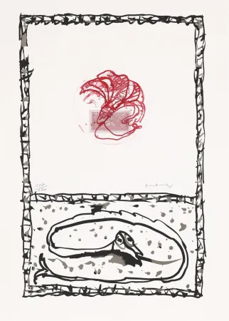 Engraving Alechinsky - Serpent 05