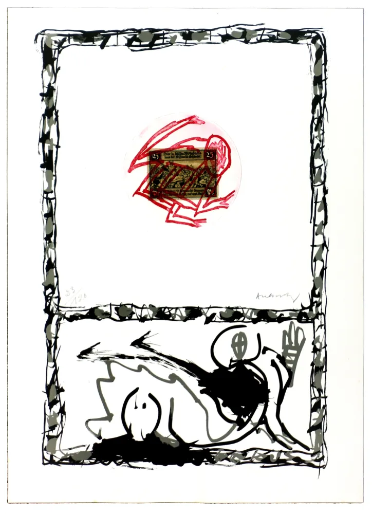 Engraving Alechinsky - Serpent I