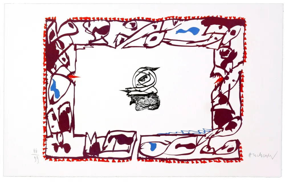 Lithograph Alechinsky - Set de Table