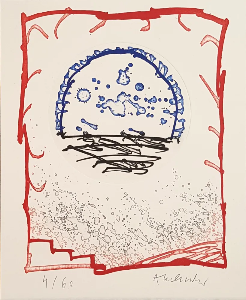 Etching Alechinsky - Sèvres