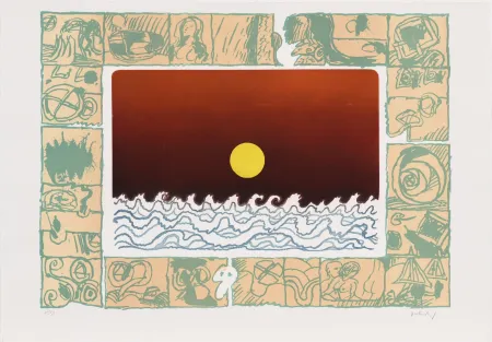 Engraving Alechinsky - Soleil cou coupé C