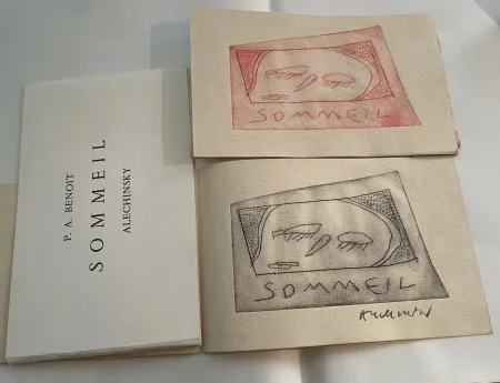 Etching Alechinsky - Sommeil