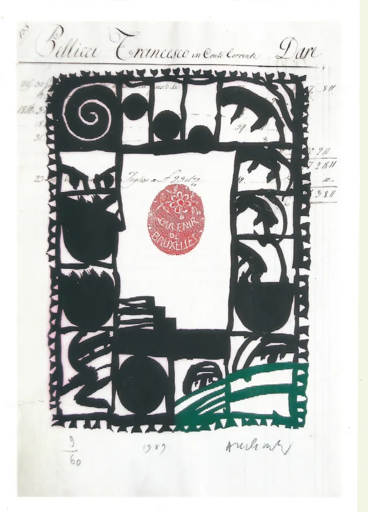 Etching Alechinsky - Souvenir de Bruxelles