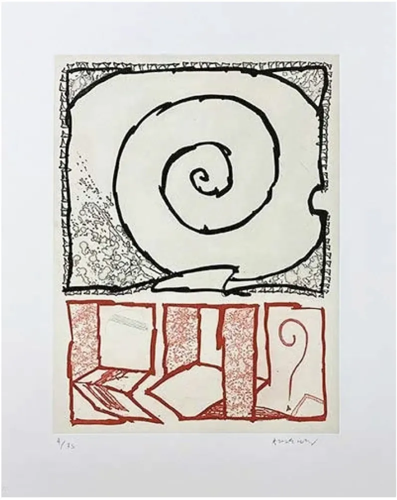 Etching Alechinsky - Spirale