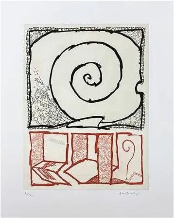 Etching Alechinsky - Spirale