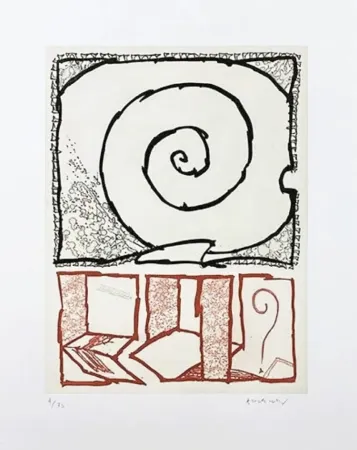 Etching Alechinsky - Spirale