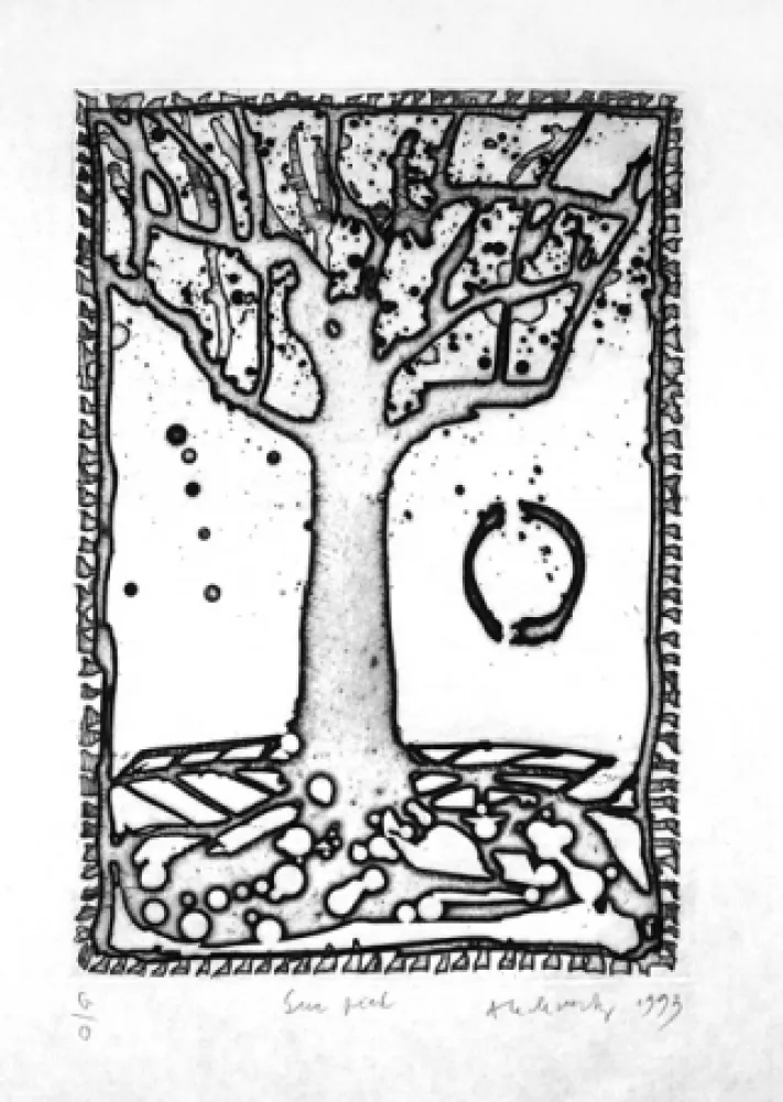 Etching Alechinsky - Sur pied