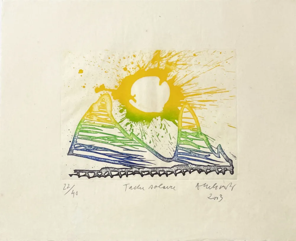 Etching Alechinsky - Tâche solaire