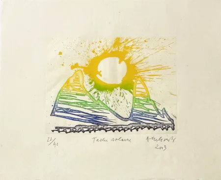 Etching Alechinsky - Tâche solaire