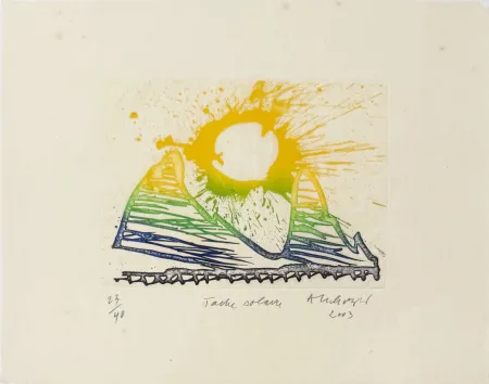Etching Alechinsky - Tache solaire