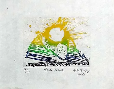 Etching Alechinsky - Tache solaire