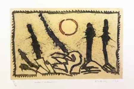 Etching Alechinsky - Taches d'exclamation