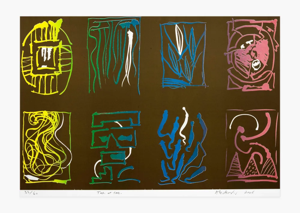 Lithograph Alechinsky - Tap et car