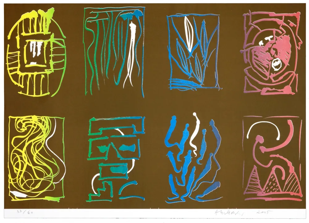 Lithograph Alechinsky - Tapis et Caries