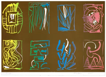 Lithograph Alechinsky - Tapis et Caries