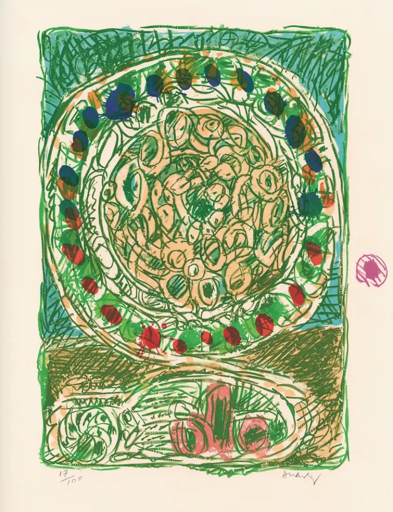 Lithograph Alechinsky - Tarte al'jotte