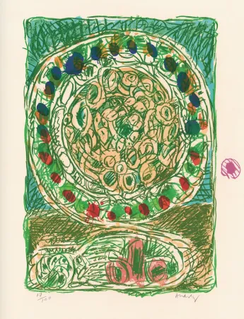 Lithograph Alechinsky - Tarte al'jotte