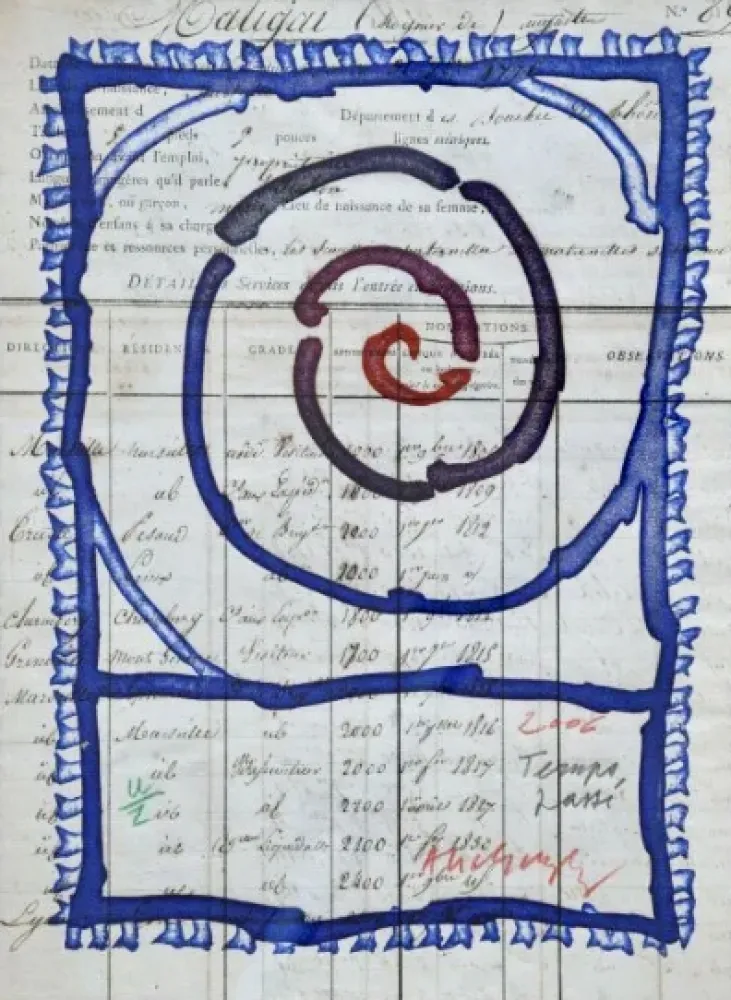 Etching Alechinsky - Temps passé