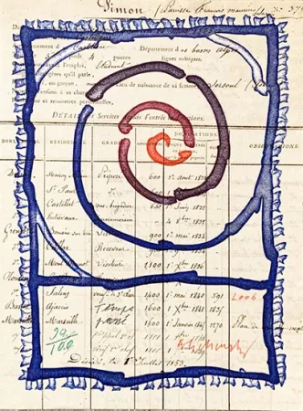 Etching Alechinsky - Temps passé