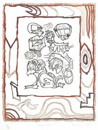 Etching Alechinsky - Terrain vague