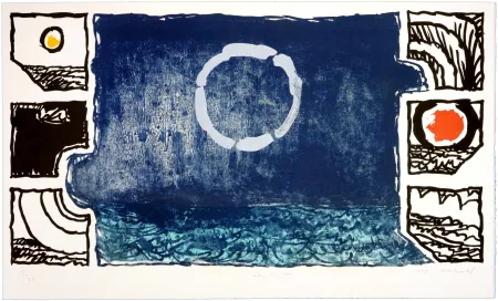 Lithograph Alechinsky - Théâtre Pacifique