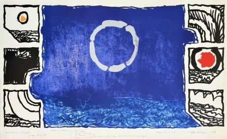 Lithograph Alechinsky - Théatre pacifique