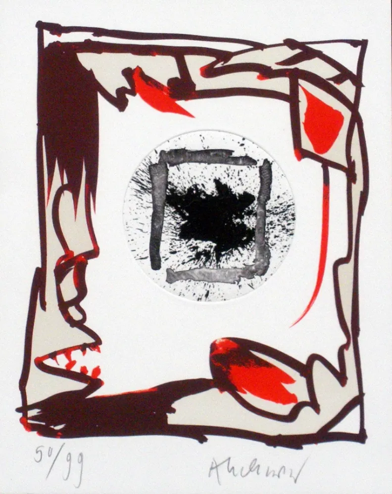 Lithograph Alechinsky - Tiens 